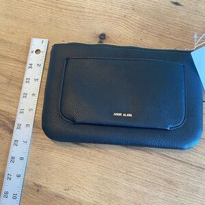Anne Klein Black and‎ Gold Zippered Pouch
